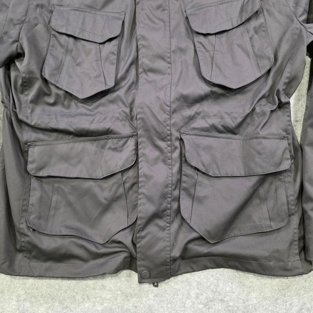 Red Bull Jacket Mens Medium Black Hooded Parka Softshell GIVES YOU WINGS Utility